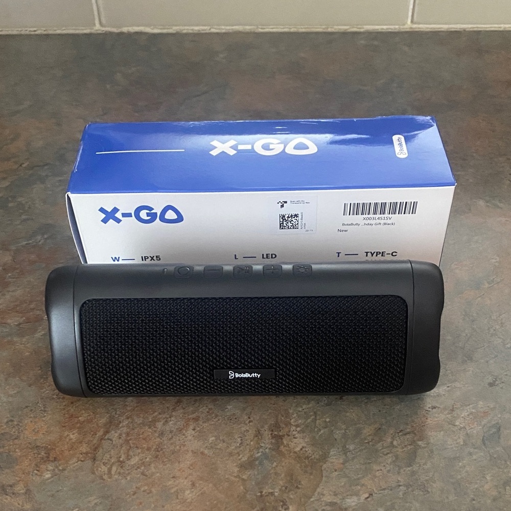 X-Go Black Portable Bluetooth Speaker NIB